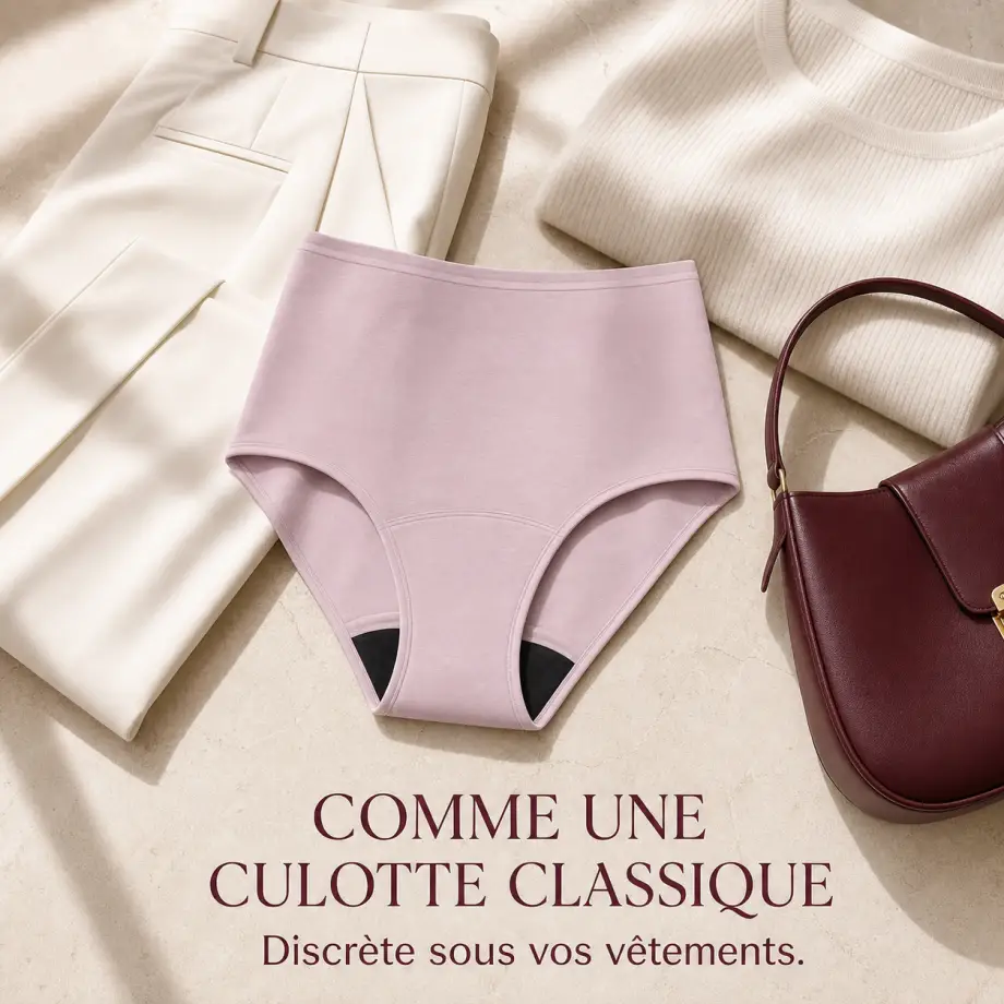 Comme une culotte classique, discrète sous vos vêtements